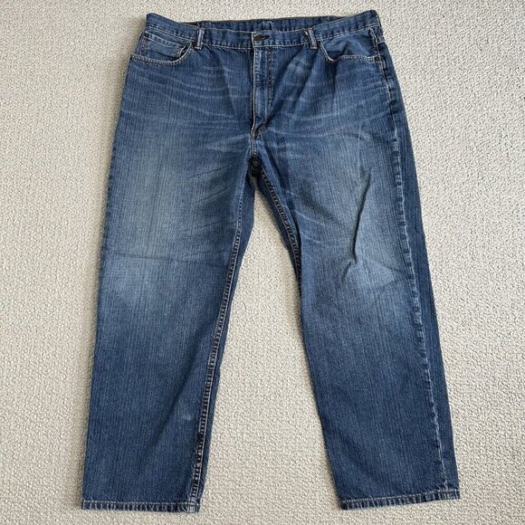 Levis 550 Jeans Size 44x30 Blue Denim Relaxed Fit Cotton Straight Baggy - Picture 1 of 12